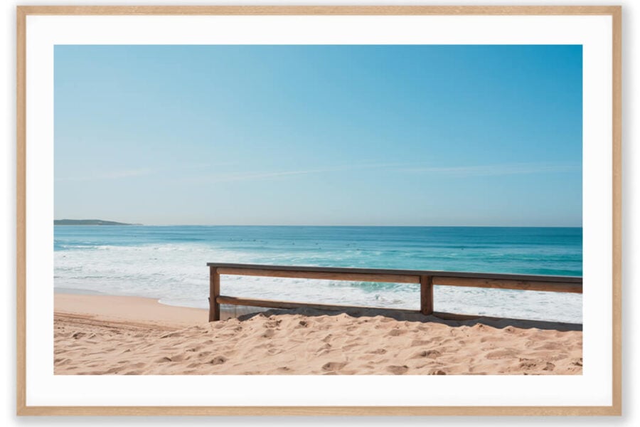 NeCr-81-landscape-framed-glass-oak-with-border